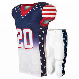 Uniformes de Football américain pour hommes, uniformes de qualité supérieure, modèles à Sublimation, en maille et Polyester personnalisés - Product Image 3