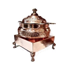 Wholesale Premium Brass Hammered Metal Chafing Dish With <b>Stand</b> Warming & Holding Equipment - Product Image 5