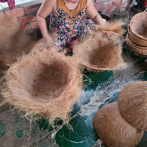 กระถางปลูกมะพร้าว,อุปกรณ์เวียดนามย่อยสลายได้100% สำหรับแขวนผนังสวนกลางแจ้ง - Product Image 5