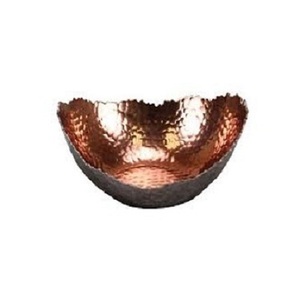 Cuenco para servir con dátiles de chocolate martillado de cobre, cuenco para servir postres de forma redonda hecho a mano para uso en hoteles - Product Image 4