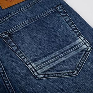 Pantalones vaqueros de pierna recta para hombre de primera calidad, diseño clásico, mezclilla de alta calidad, sensación suave al tacto, estilo versátil, ideal para uso diario y - Product Image 4