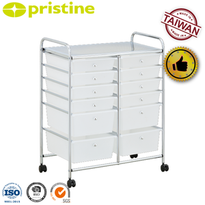 Bán Ebay hộ gia đình lưu trữ nhựa lưu trữ ngăn kéo giỏ MIT bán buôn Đài Loan đồ nội thất nhà sản xuất xe đẩy Tủ <span class=keywords><strong>12</strong></span> Tier - Product Image 2