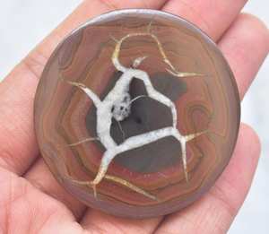 Septaria-GEMA grande de araña, Gema grande, color negro, tela de araña, septario, Nodule, Araña, piedra preciosa suelta - Product Image 5