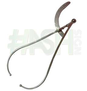 Martin OB/GYN Pelvimètre Aesculap Pilling Instrument chirurgical avec CM et pouces gradués pour obstétrique gynécologie contrôle des naissances - Product Image 3