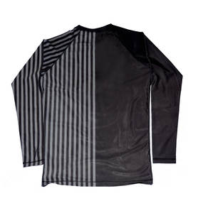 Camiseta de Compresión Sublimada con Logotipo Personalizado UV BJJ MMA, Camiseta de Manga Larga para Surf y Gimnasio, Poliéster/Nailon, Diseño OEM Unisex HMS - Product Image 5