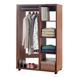Armario de Dormitorio Moderno con Paneles de Madera para Apartamento y Sala de Estar, Muebles para el Hogar - Product Image 1