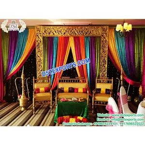 Special Mehndi Occasion Stage Setup UK Designer Wedding Mehandi Stage Decoration Royal Wedding Pakistani Sangeet Stages