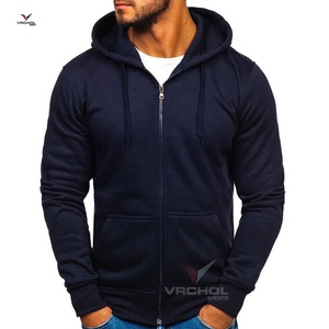 Sweatshirts longs en polyester de haute qualité conçus sur mesure sweats à capuche imprimés en sérigraphie solide pour hommes grande taille brodés - Product Image 5