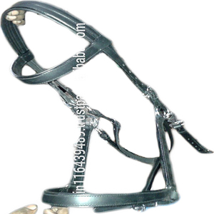 VENDO CUERO GENUINO Bling Cabestros de cuero marrón EN; dólar 6 tamaños COB completo Shetland - Product Image 3