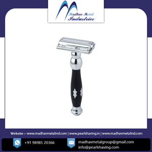 Maquinilla de Afeitar de Seguridad de Doble Filo Ajustable de Una Sola Hoja para Hombre, Diseño Clásico Personalizado, de Bajo Precio, con Apertura Giratoria, para Barberías - Product Image 2