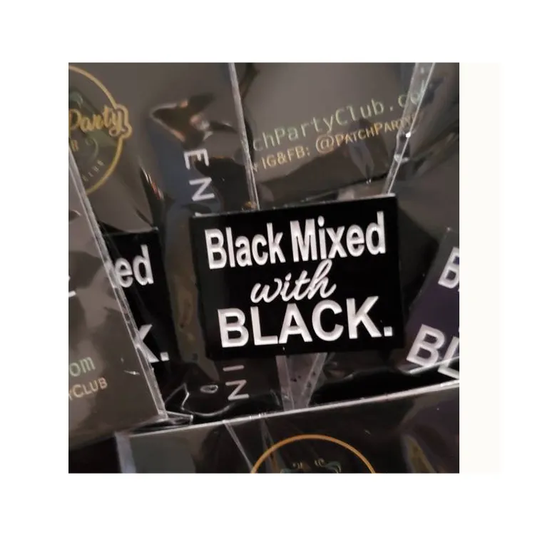 2021 Top Most Selling "Black Mixed With Black" Enamel Fun Lapel Pins at Best Price