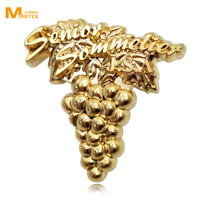 Pin Personalizado 3D de Aleación de Zinc Chapado en Oro para Regalos Empresariales
