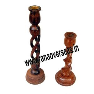 Table Top Decorative Wooden Hollow Twisted <b>Candle</b> Holder for Engagement Proposal and Wedding - Product Image 1