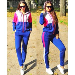 Fabricante de Ropa al por Mayor, Conjunto Deportivo de Felpa de Poliéster para Mujer, Conjunto Deportivo Liso para Mujer, Conjuntos Deportivos Unisex para Mujer - Product Image 5