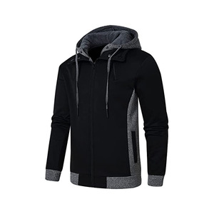 Sudadera con capucha de secado rápido para hombre, deportes de invierno, Fitness, correr, entrenamiento, manga larga, cremallera, sudaderas con capucha informales - Product Image 6