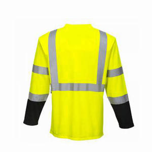 Camisetas DE SEGURIDAD personalizables para trabajadores de la construcción, camisetas impermeables Hi Viz con logotipo impreso - Product Image 2