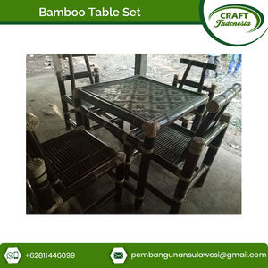 Juego de mesa de comedor de bambú de diseño tradicional moderno mejor clasificado para muebles para el hogar para uso en el dormitorio - Product Image 3