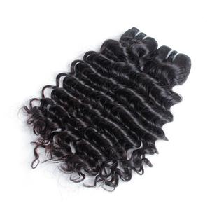 Extensiones de cabello humano rizado Remy, mechones de cutícula Virgen sin procesar de la India del Sur, precio al por mayor - Product Image 1