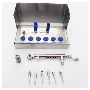 Clé dynamométrique universelle pour implants dentaires 2026, la plus vendue, avec jeu de tournevis à cliquet multi-tailles, équipement manuel pour le nettoyage et le remplissage dentaire - Product Image 1