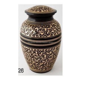 Ensemble d'urnes de crémation en laiton de vente chaude accessoires funéraires en gros ensemble d'urnes en métal pour les cendres humaines fabriquées en Inde - Product Image 2