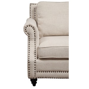 Funda de Sofá Cama Seccional de Tres Plazas de Diseño Industrial en Cuero PU Económico para Sala de Estar, Muebles Cómodos - Product Image 3