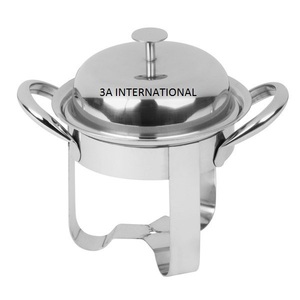 Latest Handmade Decorative Modern Chafing Dish Serving Rounded Shape <b>Food</b> Storage Chafing Dish <b>Buffet</b> Serving Pot - Product Image 1