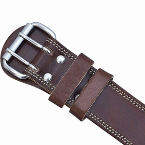 High Quality Leather Weight Lifting Belts Gym Fitness Workout Wear <b>Back</b> <b>Support</b> Training Weightlifting Belts - Product Image 5