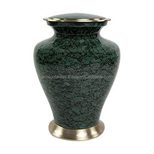 Urnes de crémation en laiton pour cendres Urne de crémation pour adultes Urne de crémation en laiton massif avec finitions noires - Product Image 3