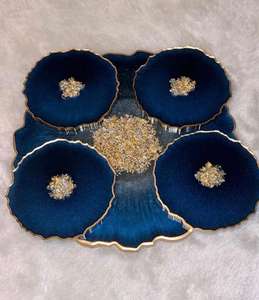 Posavasos de piedra de resina de último diseño, accesorios de mesa, posavasos completo de color té de buena calidad para tamaño personalizado - Product Image 5