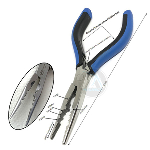Alicates para extensiones de cabello para Nano Micro iTips Stick Tips Herramienta de acero inoxidable dorado - Product Image 1