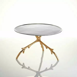 ตกแต่งเงินตกแต่งการออกแบบที่ทันสมัยโลหะผู้ถือเค้กเครื่องมือที่ทันสมัยยืนเค้กสำหรับบ้านโรงแรมร้านอาหารเค้กถาด - Product Image 6