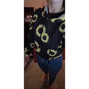 Sudadera corta con capucha y estampado Floral para mujer, ropa para Fitness, gimnasio, entrenamiento, Yoga - Product Image 6