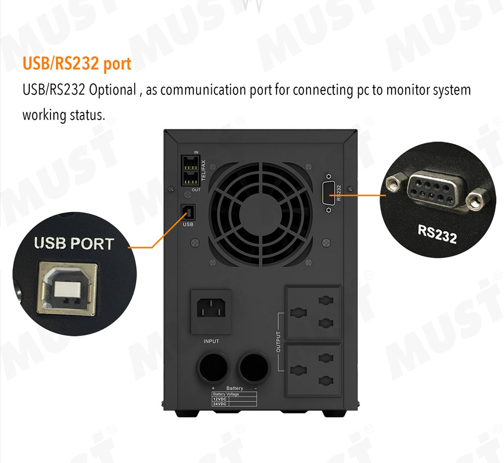 MUST EP 2000 PRO Series 300W 600W 800W 1KW 2.1KW power inverter cost effective inverter userfriendly installnation and setting