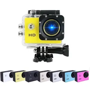 Ngoài Trời Mini Hành Động Máy Ảnh HD 1080P 30fps 2.0 "Dưới Nước Không Thấm Nước Mũ Bảo Hiểm Video Ghi Âm Máy Ảnh Thể Thao Cam