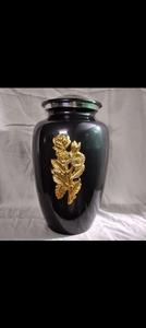 Brassworld India's Engraved Brass Pewter Keepsake Cremation Urn Elegant <b>Funeral</b> <b>Supplies</b> - Product Image 4