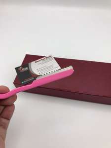 Maquinilla de afeitar rosa de acero inoxidable para afeitado facial - Product Image 3