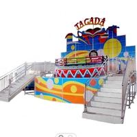 Manèges Tagada/Disco Turntable Mini Disco d'intérieur Ali Brother pour enfants, attractions de parc d'attractions, fabriqués en fibre de verre, métal et acier