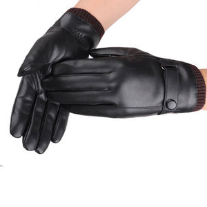 100% gants d'hiver en cuir de haute qualité importés Ski imperméable fonctionnalité d'écran tactile uni appropriée pour l'extérieur décontracté - Product Image 3