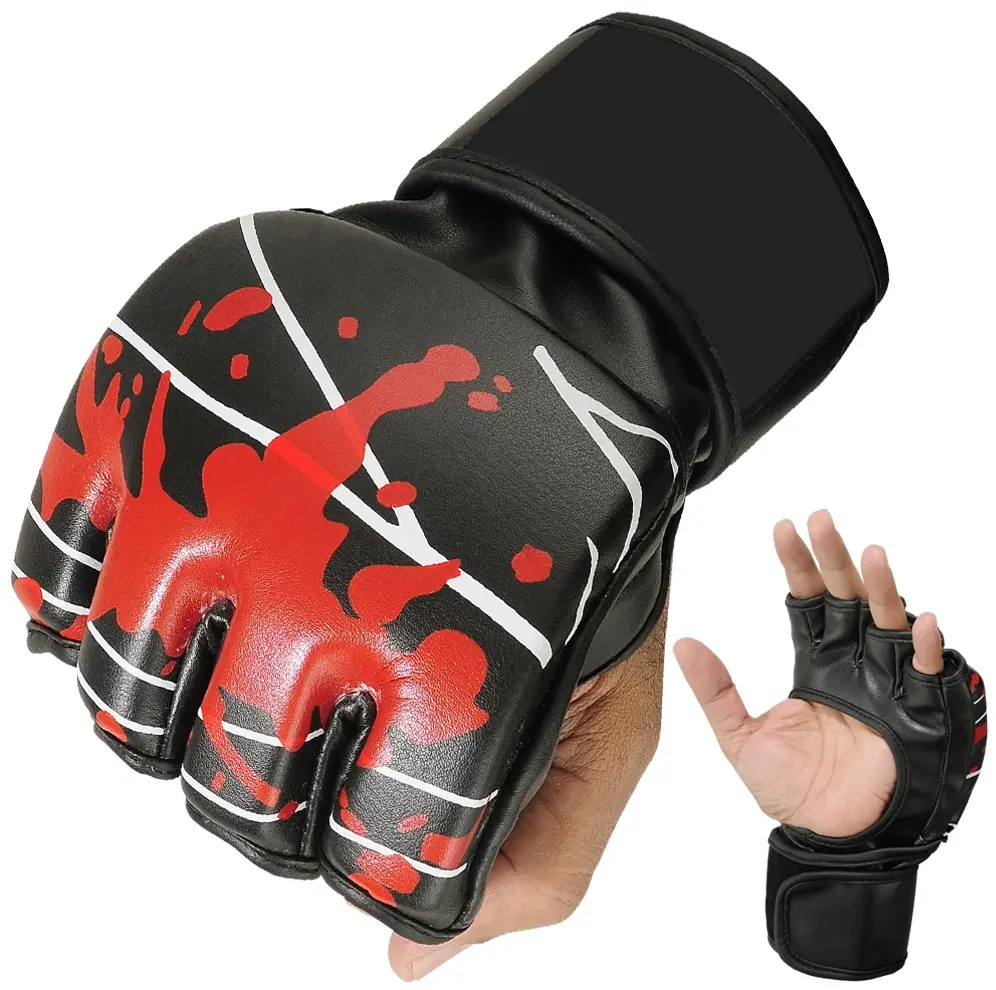 MMA guanto sangue di serie di Alta qualità ufc formazione mma guanti logo personalizzato sparring mma guanti per la formazione e combatte