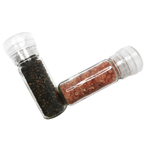 Macina spezie-botella de vidrio transparente, trituradora de pimienta, especias, hierbas, nueces, molino de 40mm - Product Image 1