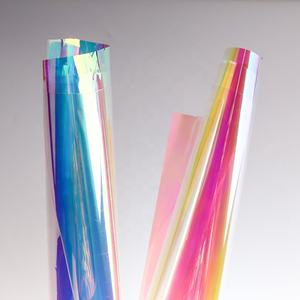 Blaues buntes Regenbogen film gewebe Laser transfer papier 1,38*30m dichroi tische Folie für Spiegelfensterglas-Dekor folie - Product Image 4