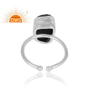 Anillo Apilable de Plata de Ley 925 con Cuarzo Ahumado, el Más Vendido, Regalo de Boda para Mujer, Certificado - Product Image 3