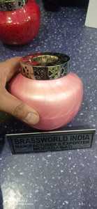 Recuerdo de latón con luz de té, urna de cremación de mascotas, suministros funerarios de Brassworld, India - Product Image 4