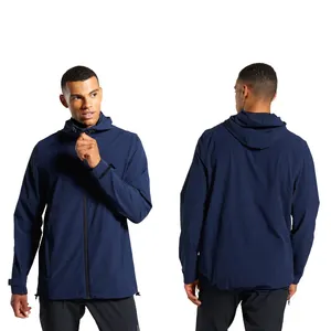 เสื้อแจ็คเก็ตมีฮู้ดสำหรับผู้ชาย,เสื้อฮู้ดกีฬา2021ซิปสีน้ำเงินเข้มสำหรับวิ่งเสื้อแอ็คทีฟซื้อ50แถม1