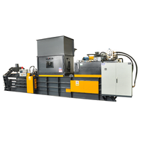 Nouveau compacteur de carton horizontal PLC presse à balles hydraulique automatique pour cartons en plastique déchets papier PET presse à balles Machine