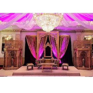 Decoración de Escenario de Boda con Temática Pakistaní, Estilo Increíble para Bodas Musulmanas, Estilo Walima, Mehraab - Product Image 1