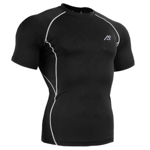 Protector de sarpullido de manga larga para hombre, ropa deportiva de tela de nailon, personalizado, OEM, con Logo de LICRA - Product Image 5