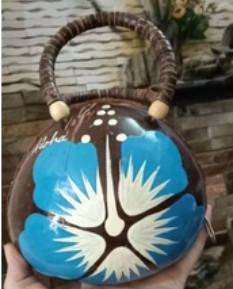 Sacs en coquille de noix de coco de style bohème hawaïen, vintage pour femmes, sac à main en coquille de noix de coco // cathy: + 84813366387 99GD - Product Image 3