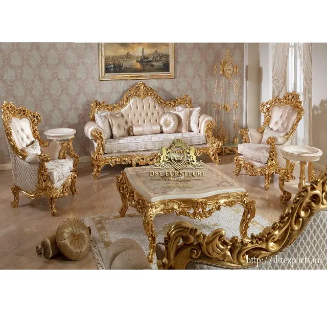 Купите набор диванов в стиле рококо, роскошный набор резных диванов в стиле рококо, античная мебель для гостиной в стиле рококо