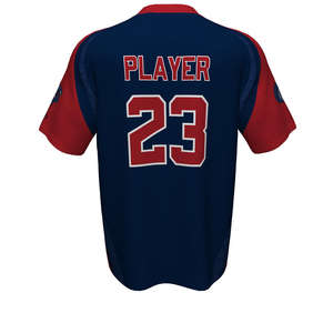 100% polyester sublimation printing and embroidered custom fan promotional embroidery baseball jerseys - Product Image 6